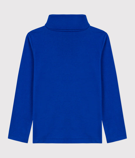 CHILDRENS PLAIN COTTON ROLLNEACK TOP