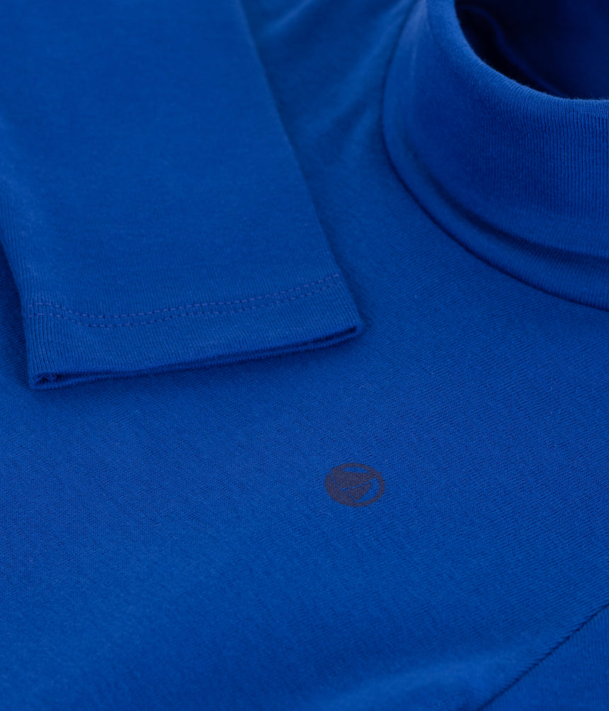 CHILDRENS PLAIN COTTON ROLLNEACK TOP