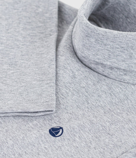 CHILDRENS PLAIN COTTON ROLLNEACK