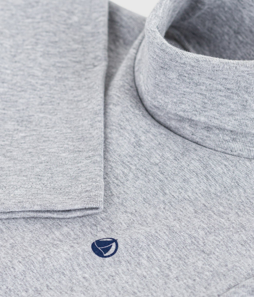 CHILDRENS PLAIN COTTON ROLLNEACK