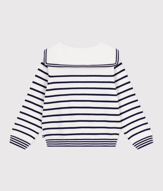 CHILDRENS STRIPY COTTON SAILOR JUPMER