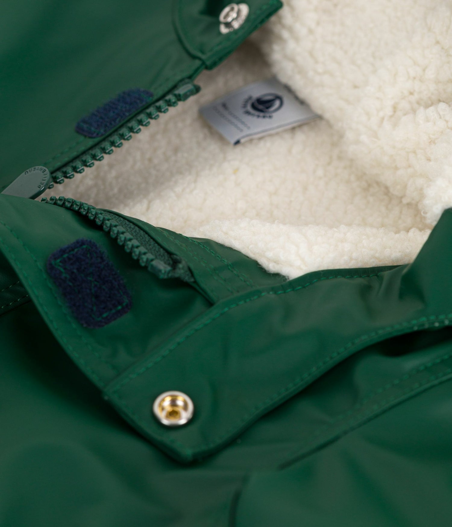 BABIES WARM SHERPA-LINED RAINCOAT BABIES WARM SHERPA-LINED RAINCOAT