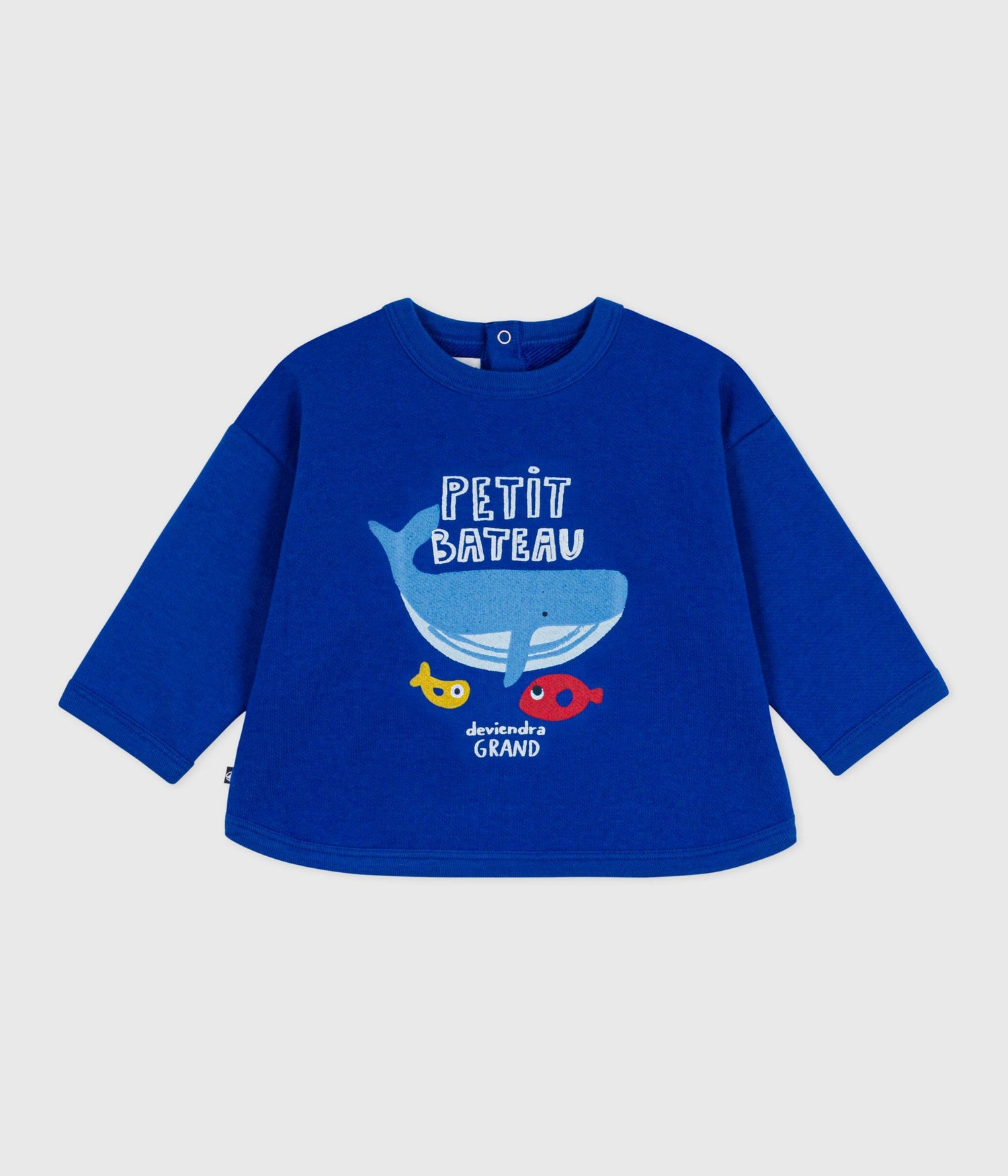 BABIES' WHALE PATTERN COTTON SWEATSHIRT BABIES' WHALE PATTERN COTTON SWEATSHIRT