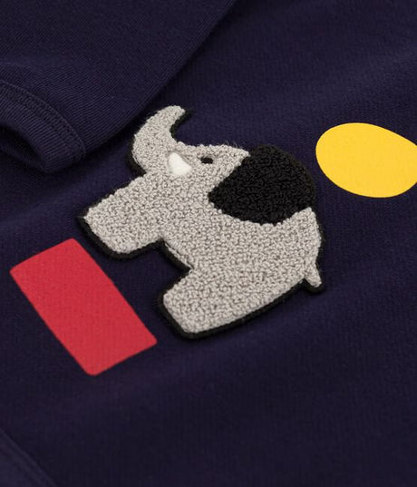 BABIES ELEPHANT PATTERNED COTTON SWEATSHIRT
