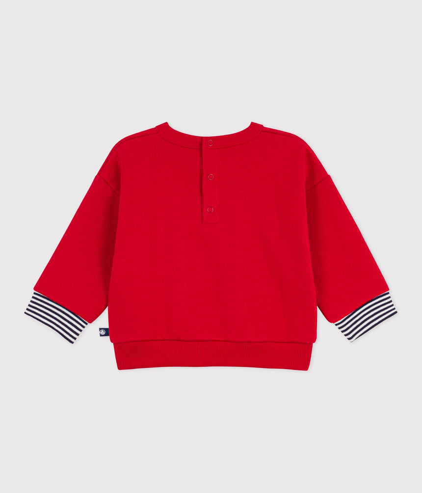 BABIES' PATTERNED COTTON SWEATSHIRT
