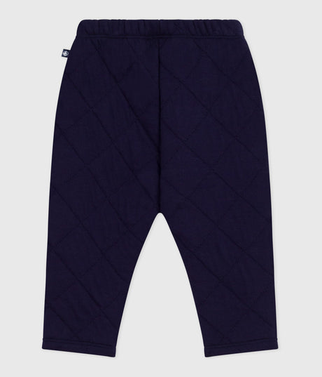 BABIES' PLAIN THICK COTTON TROUSERS