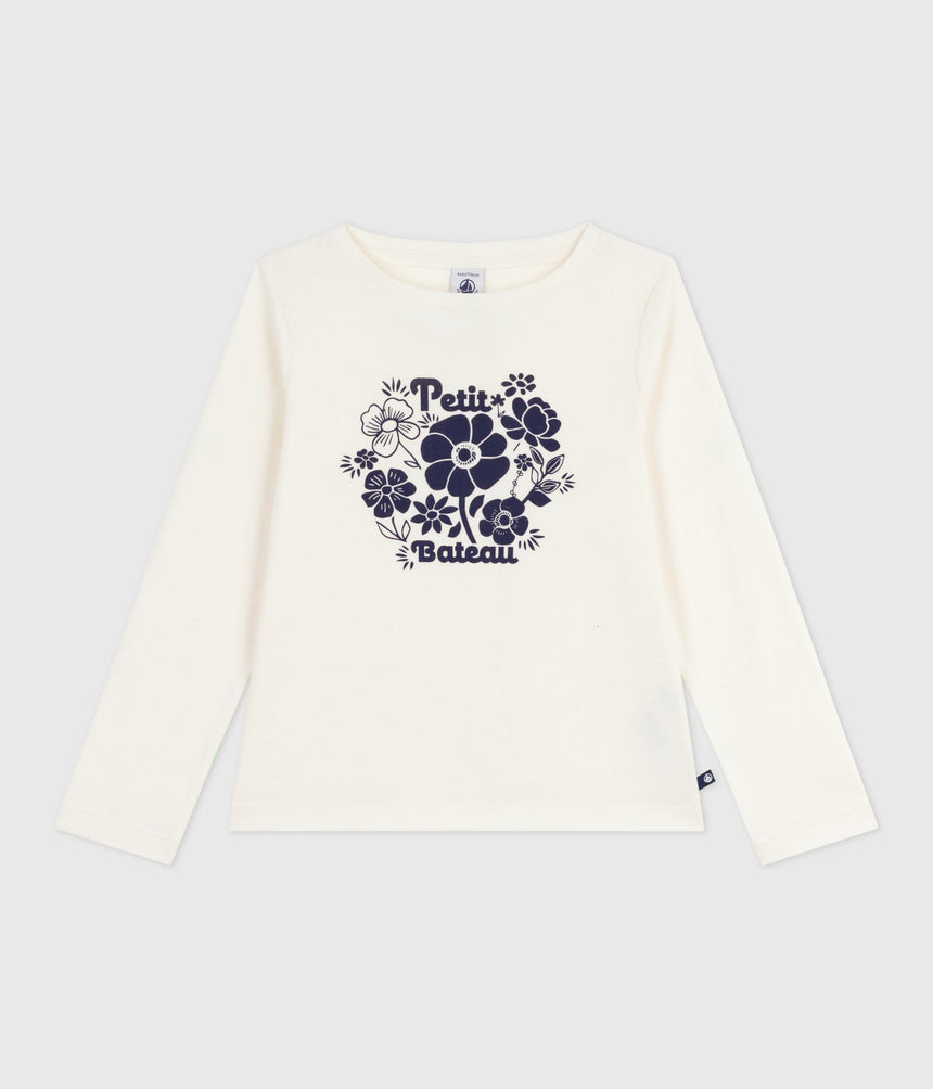 CHILDRENS LONG-SLEEVED PRINTED COTTON T-SHIRT