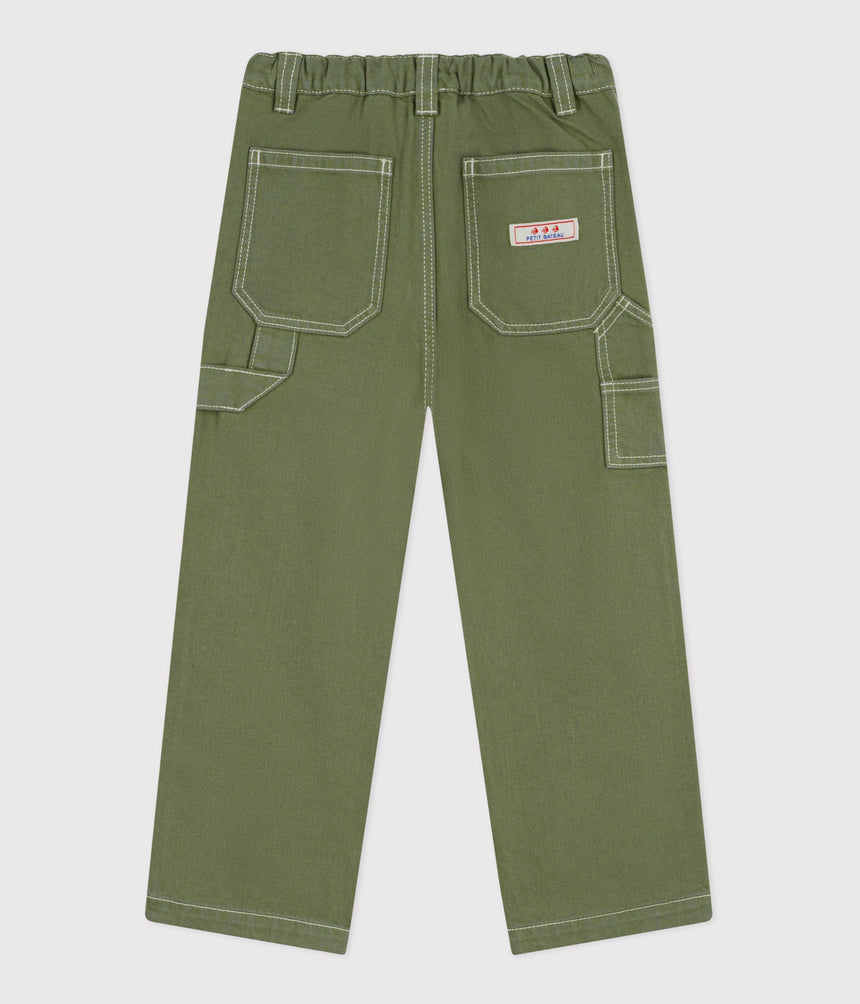 CHILDREN'S COTTON CARPENTER-STYLE TROUSERS