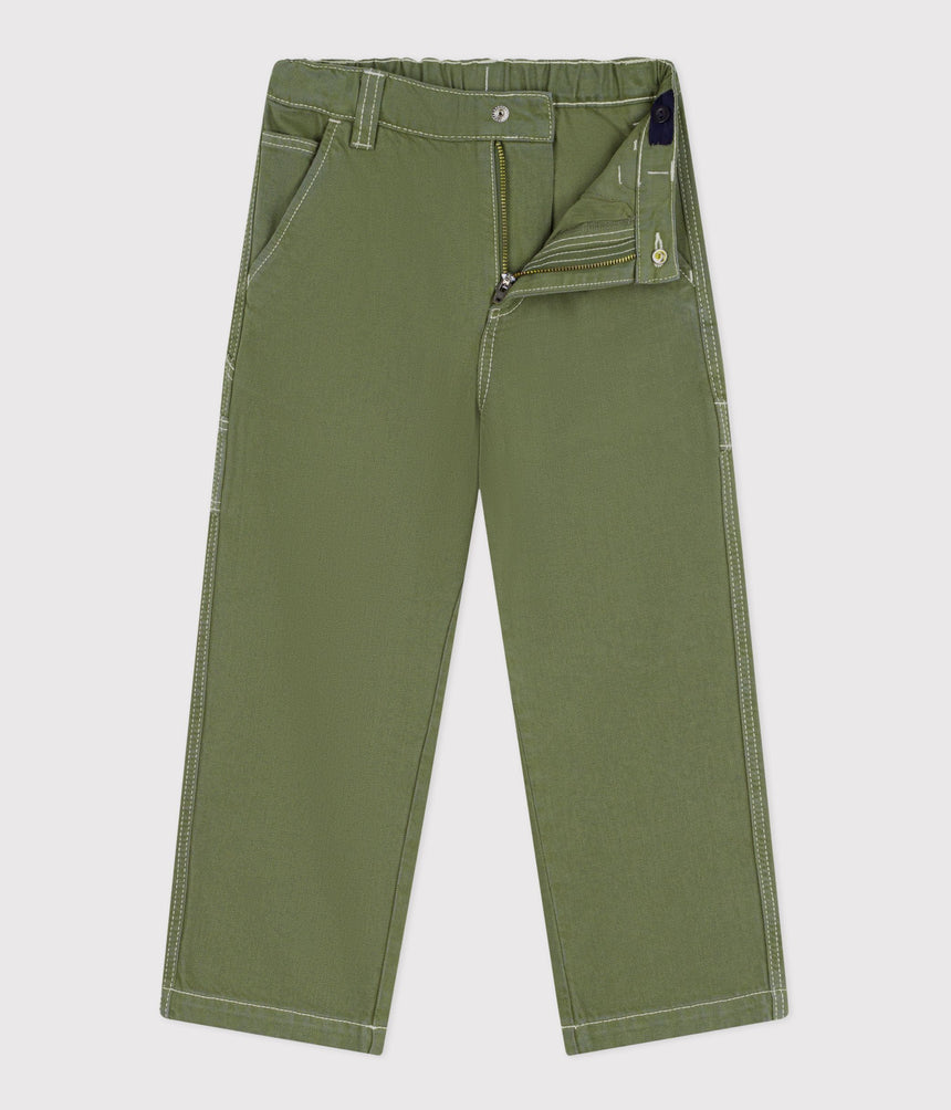 CHILDREN'S COTTON CARPENTER-STYLE TROUSERS