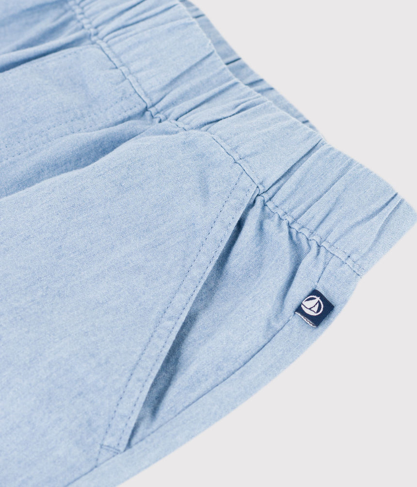 CHILDREN'S BERMUDA SHORTS IN PLAIN COTTON