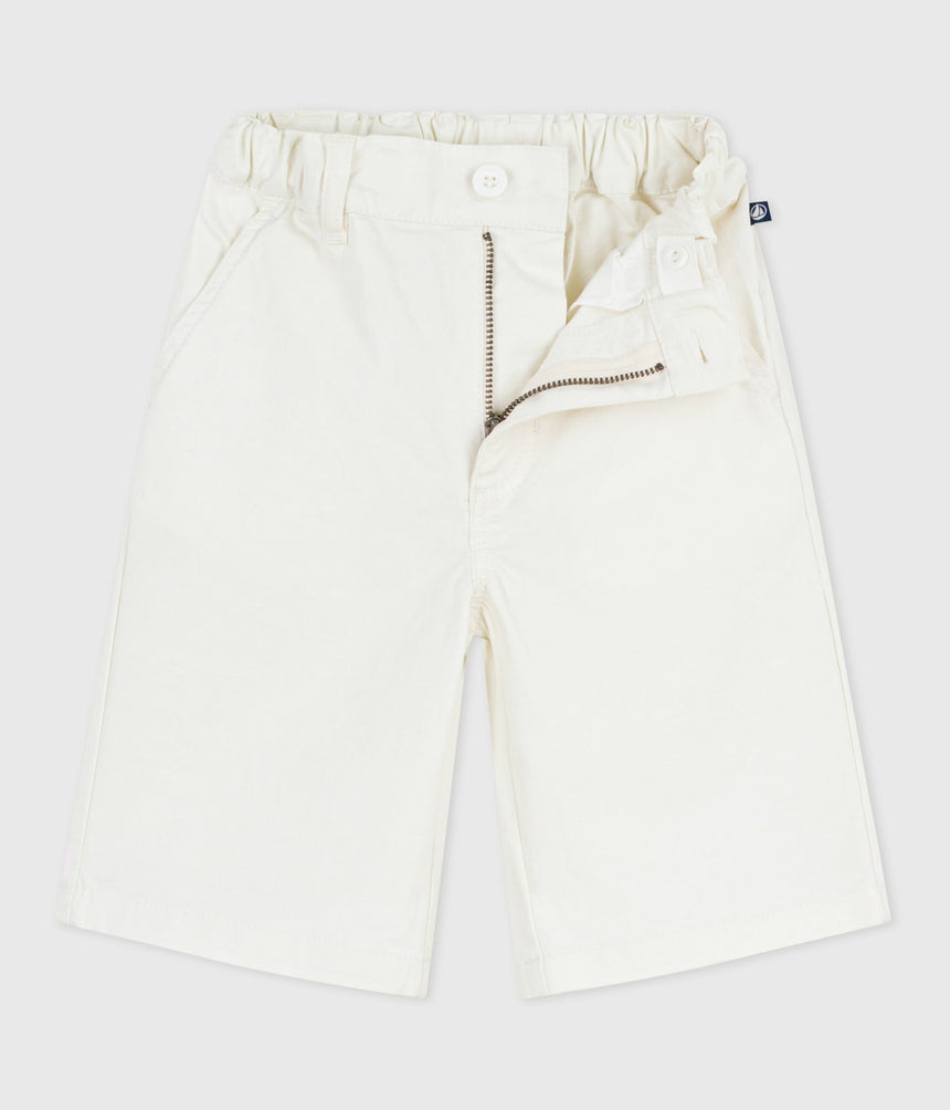 CHILDREN'S BERMUDA SHORTS IN PLAIN COTTON