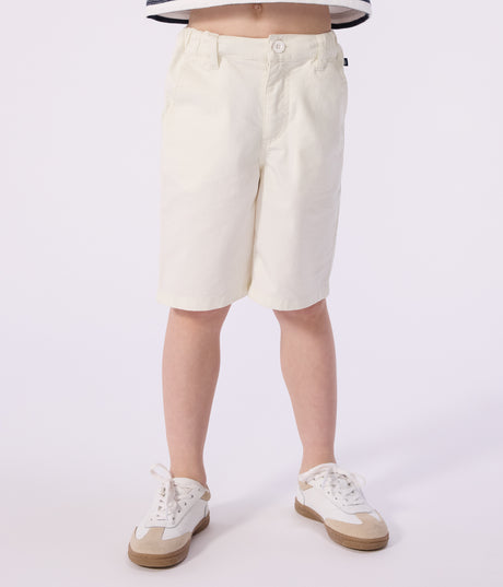 CHILDREN'S BERMUDA SHORTS IN PLAIN COTTON