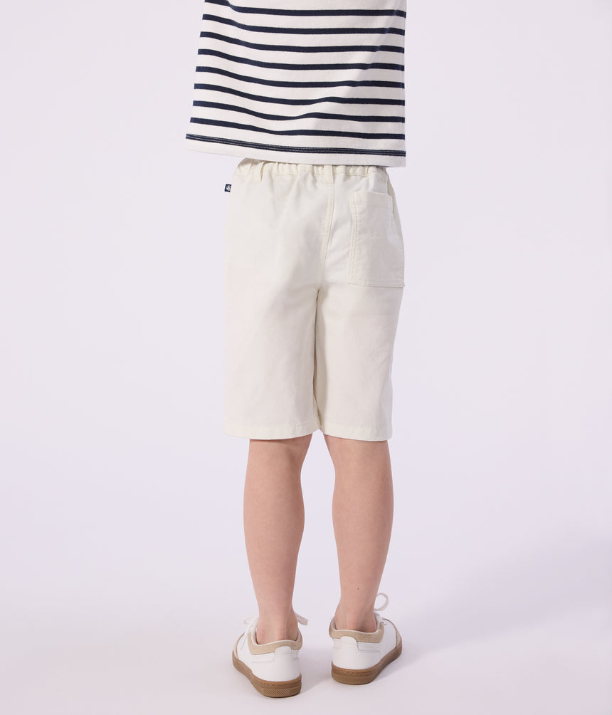 CHILDREN'S BERMUDA SHORTS IN PLAIN COTTON