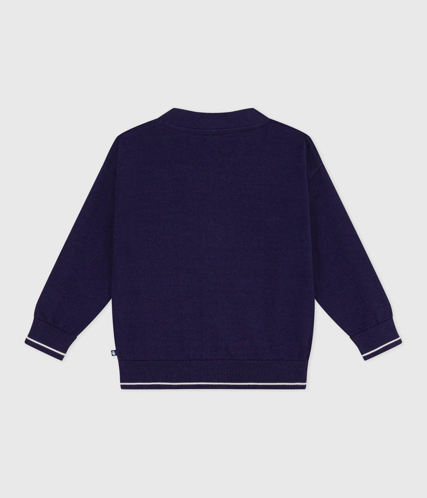 CHILDREN'S PLAIN COTTON CARDIGAN