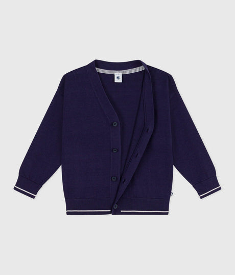 CHILDREN'S PLAIN COTTON CARDIGAN