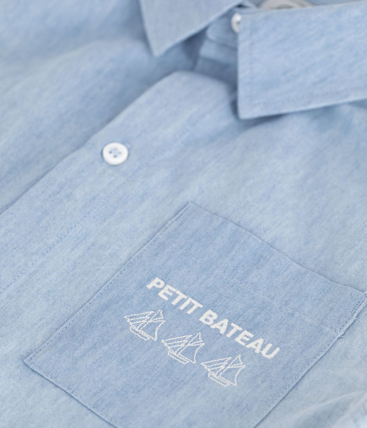 CHILDREN'S SHORT-SLEEVED COTTON SHIRT