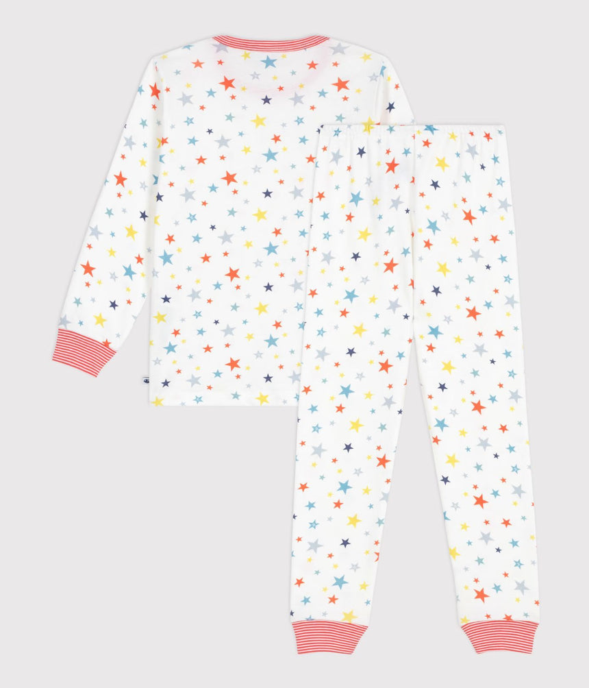 UNISEX CHILDREN'S COTTON PYJAMAS WITH STAR PRINT