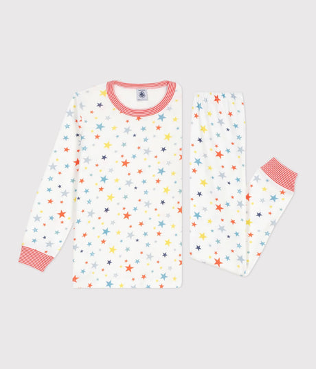 UNISEX CHILDREN'S COTTON PYJAMAS WITH STAR PRINT