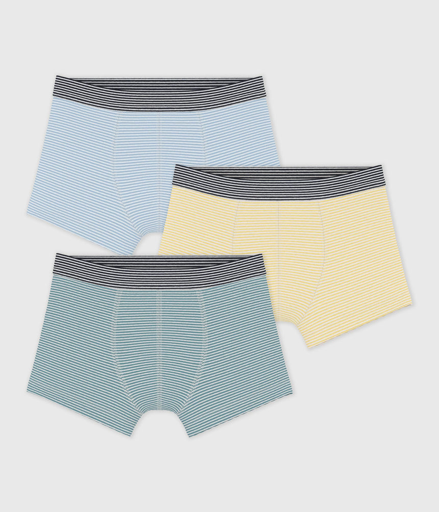 PACK OF CHILDREN'S STRIPY COTTON BOXERS
