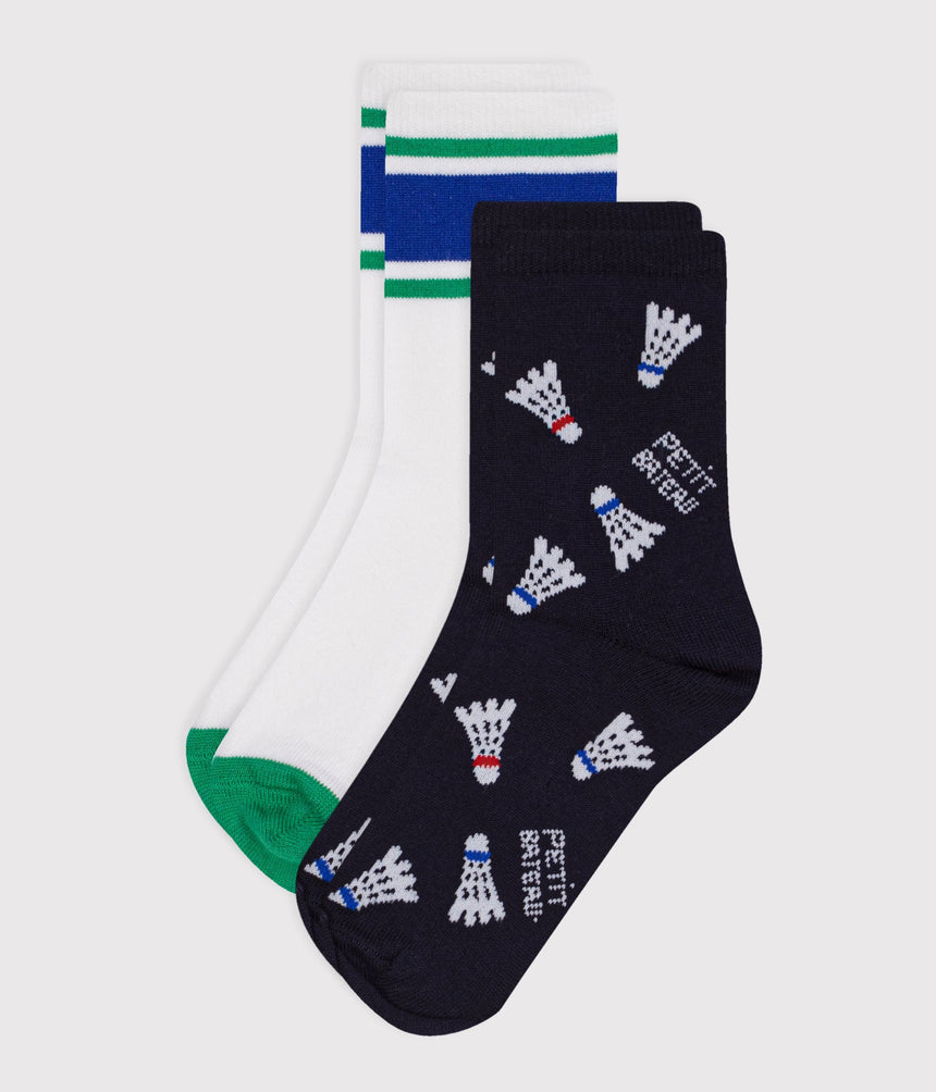 CHILDREN'S COTTON SOCKS - 2-PACK