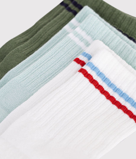 CHILDREN'S COTTON SPORTS SOCKS - 3-PACK