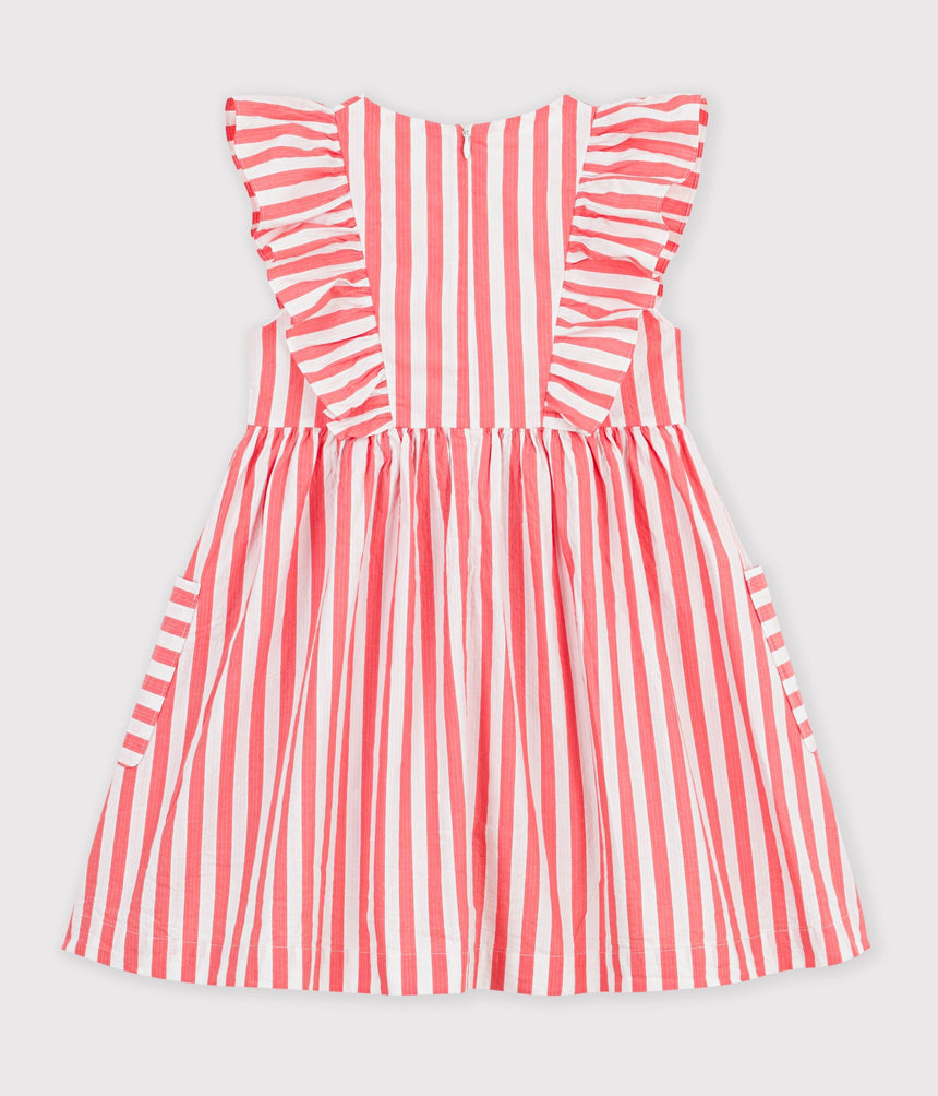 CHILDREN'S SLEEVELESS STRIPY COTTON DRESS