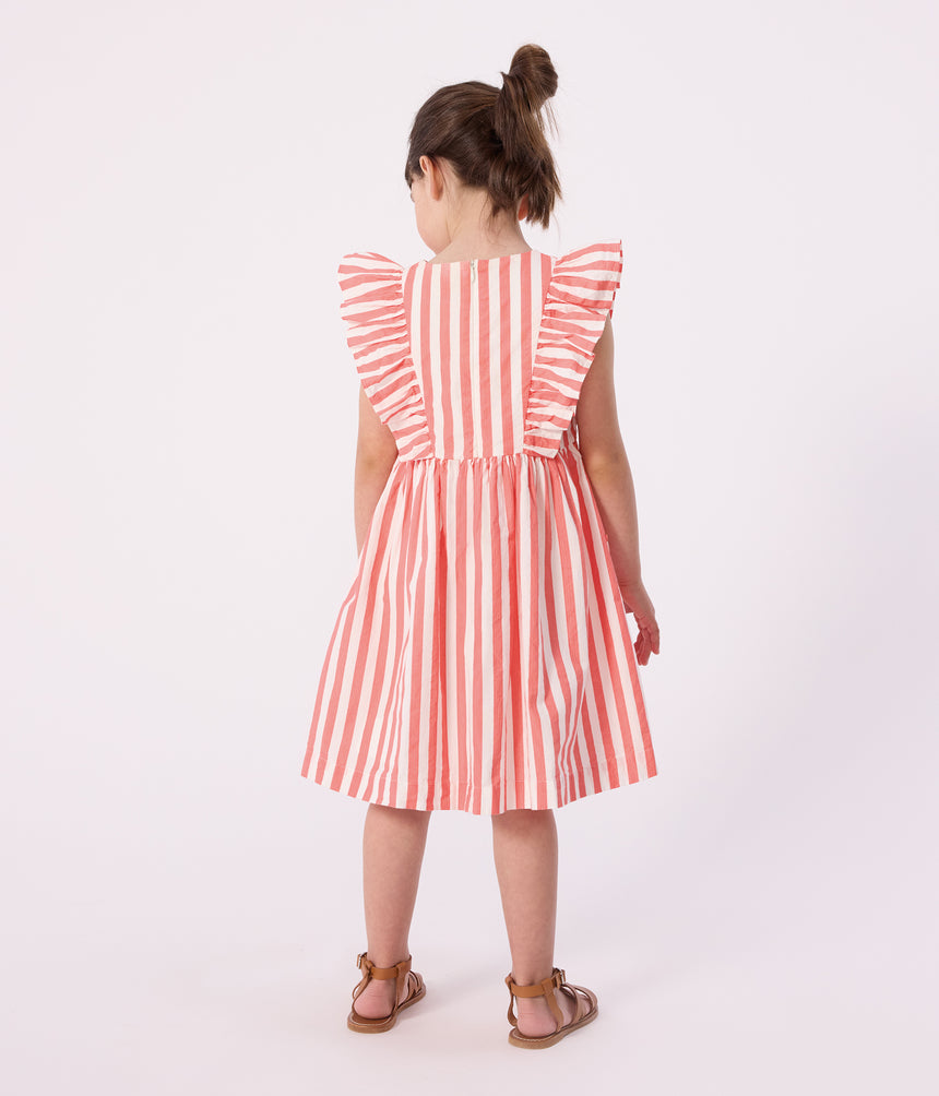 CHILDREN'S SLEEVELESS STRIPY COTTON DRESS