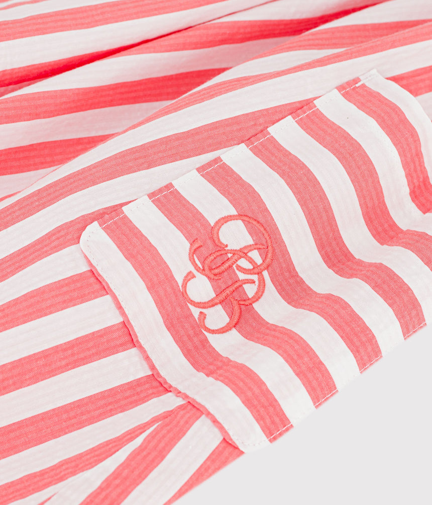 CHILDREN'S SLEEVELESS STRIPY COTTON DRESS