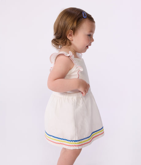 BABIES' PLAIN COTTON DRESS