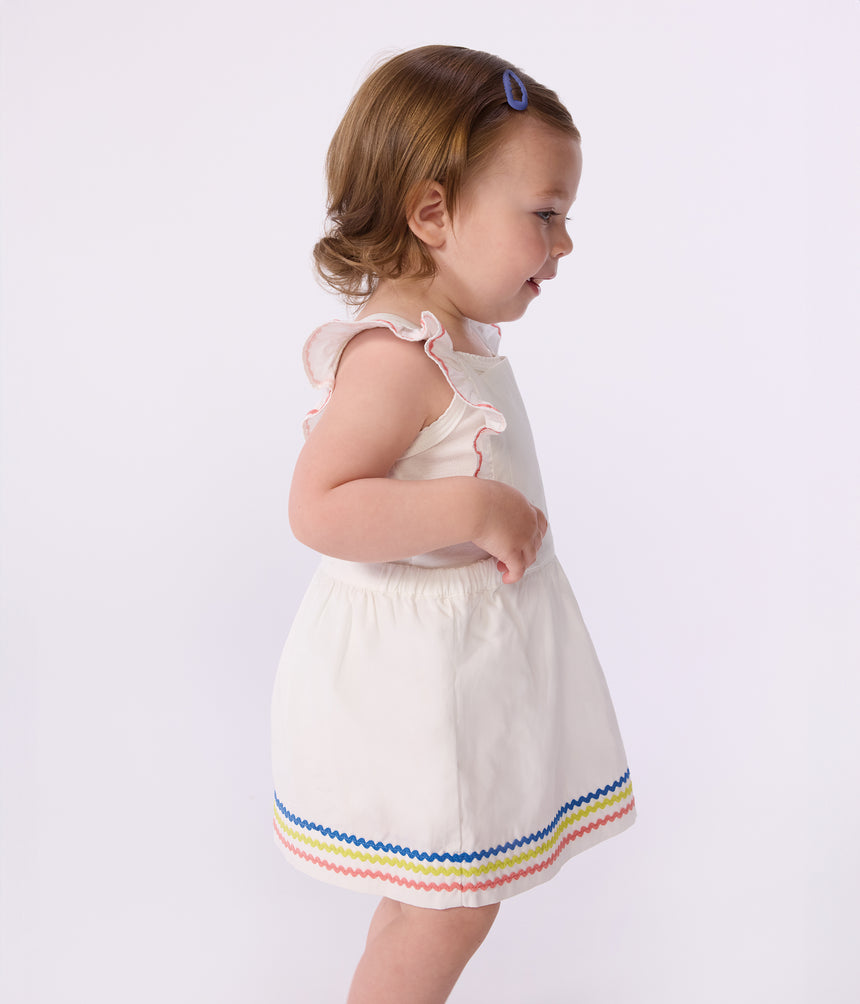 BABIES' PLAIN COTTON DRESS