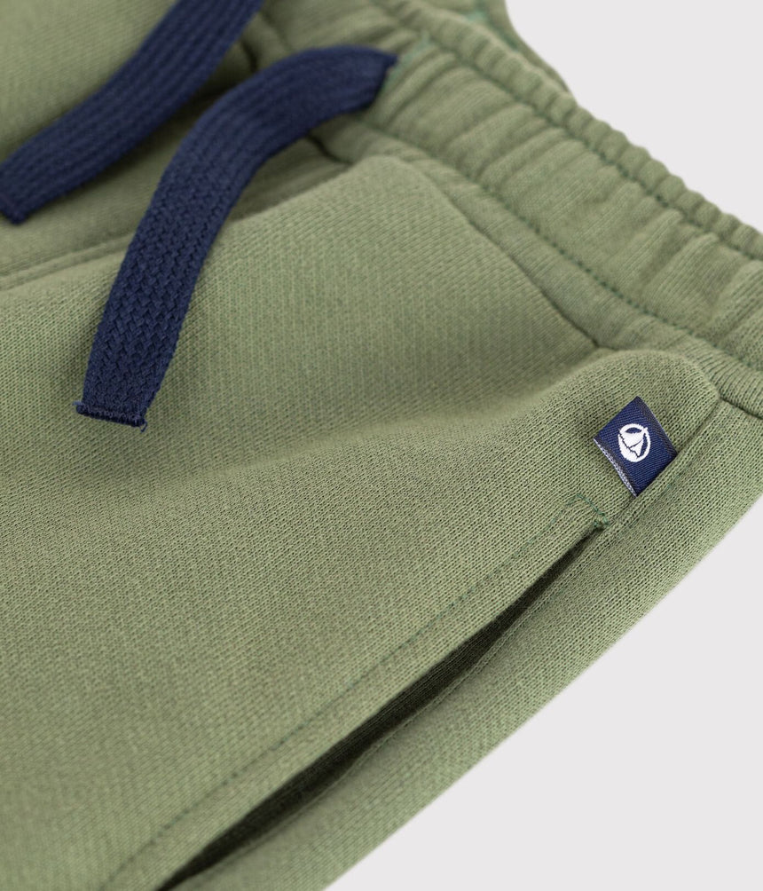 CHILDREN'S PLAIN COTTON JOGGING BOTTOMS