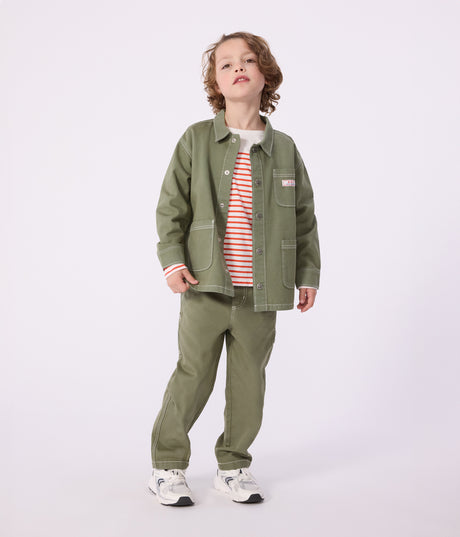 CHILDREN'S JACKET IN PLAIN COTTON