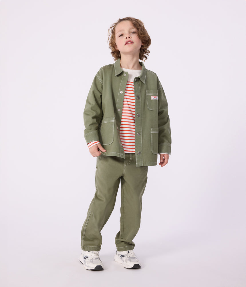 CHILDREN'S JACKET IN PLAIN COTTON