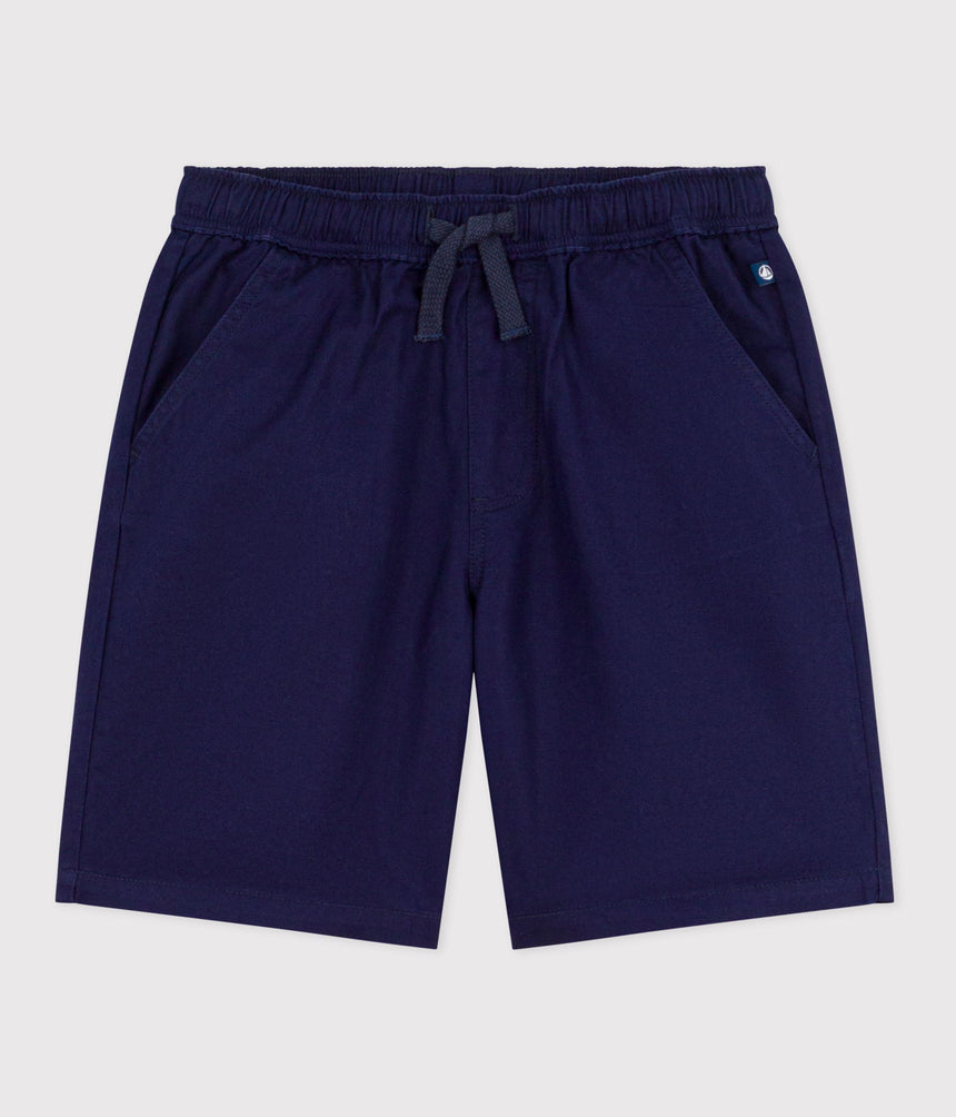 CHILDREN'S BERMUDA SHORTS IN PLAIN COTTON