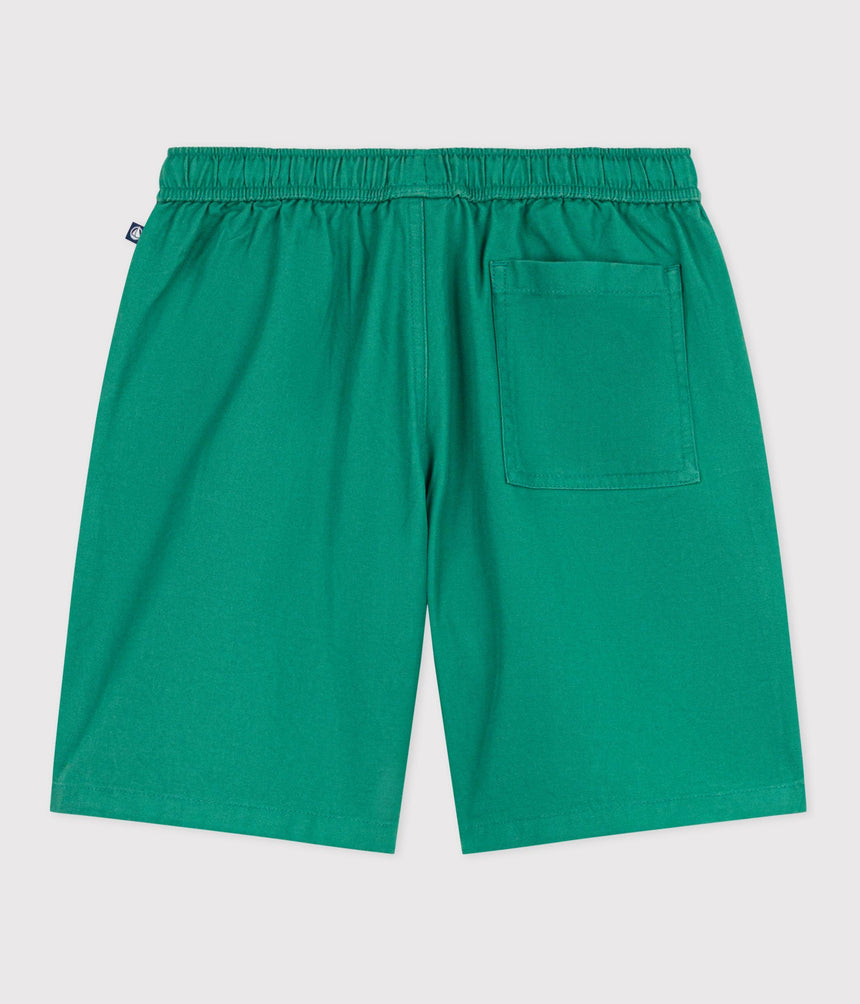CHILDREN'S BERMUDA SHORTS IN PLAIN COTTON