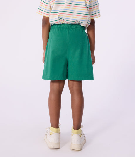 CHILDREN'S BERMUDA SHORTS IN PLAIN COTTON
