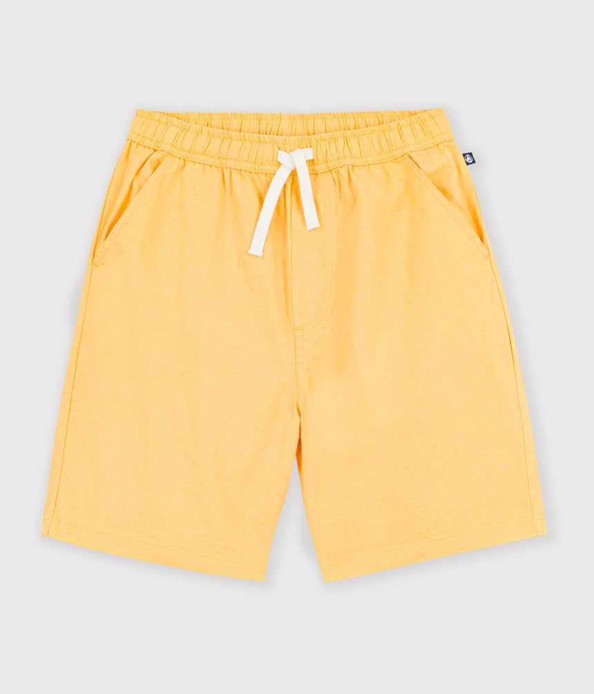 CHILDREN'S BERMUDA SHORTS IN PLAIN COTTON