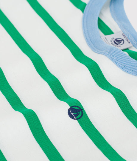 CHILDREN'S SHORT-SLEEVED STRIPY COTTON T-SHIRT