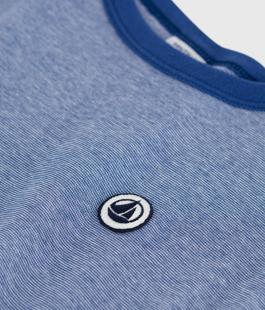 CHILDREN'S SHORT-SLEEVED STRIPY COTTON T-SHIRT