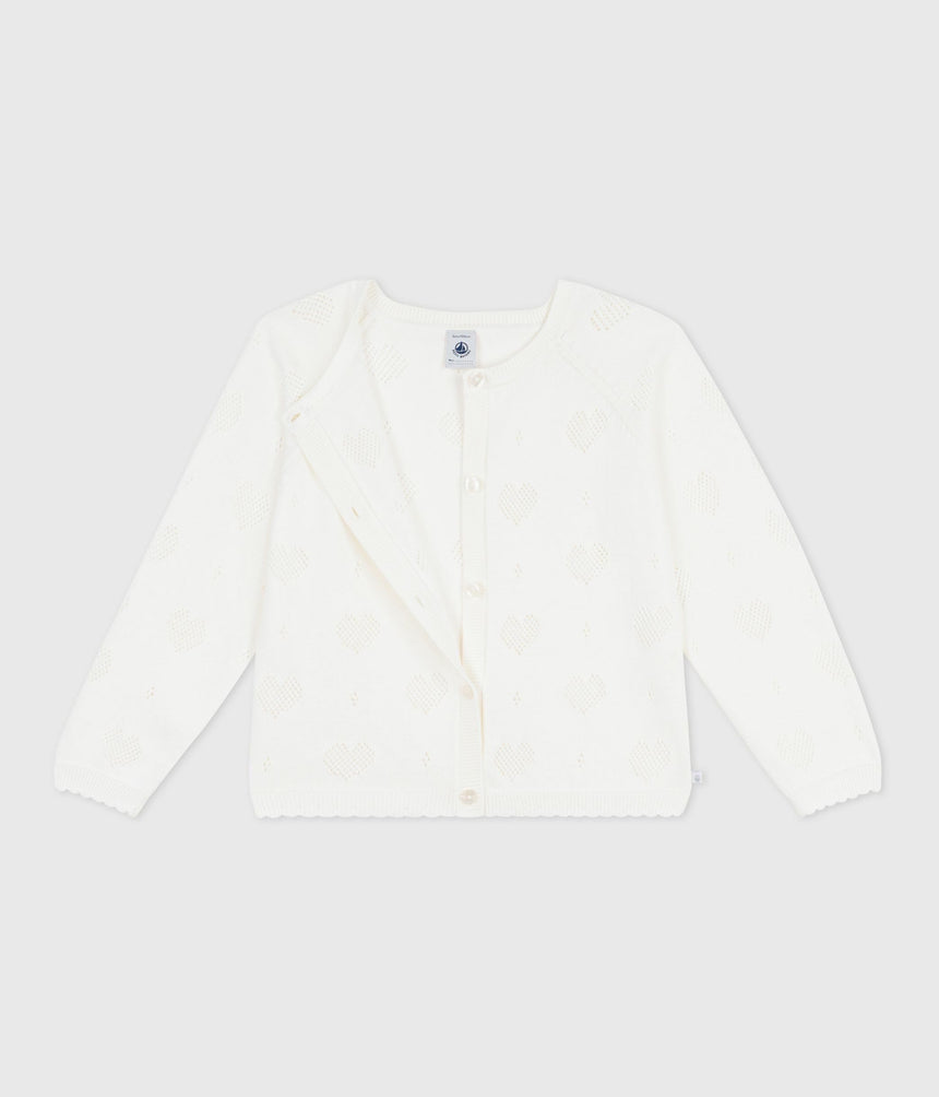 CHILDREN'S PLAIN COTTON CARDIGAN