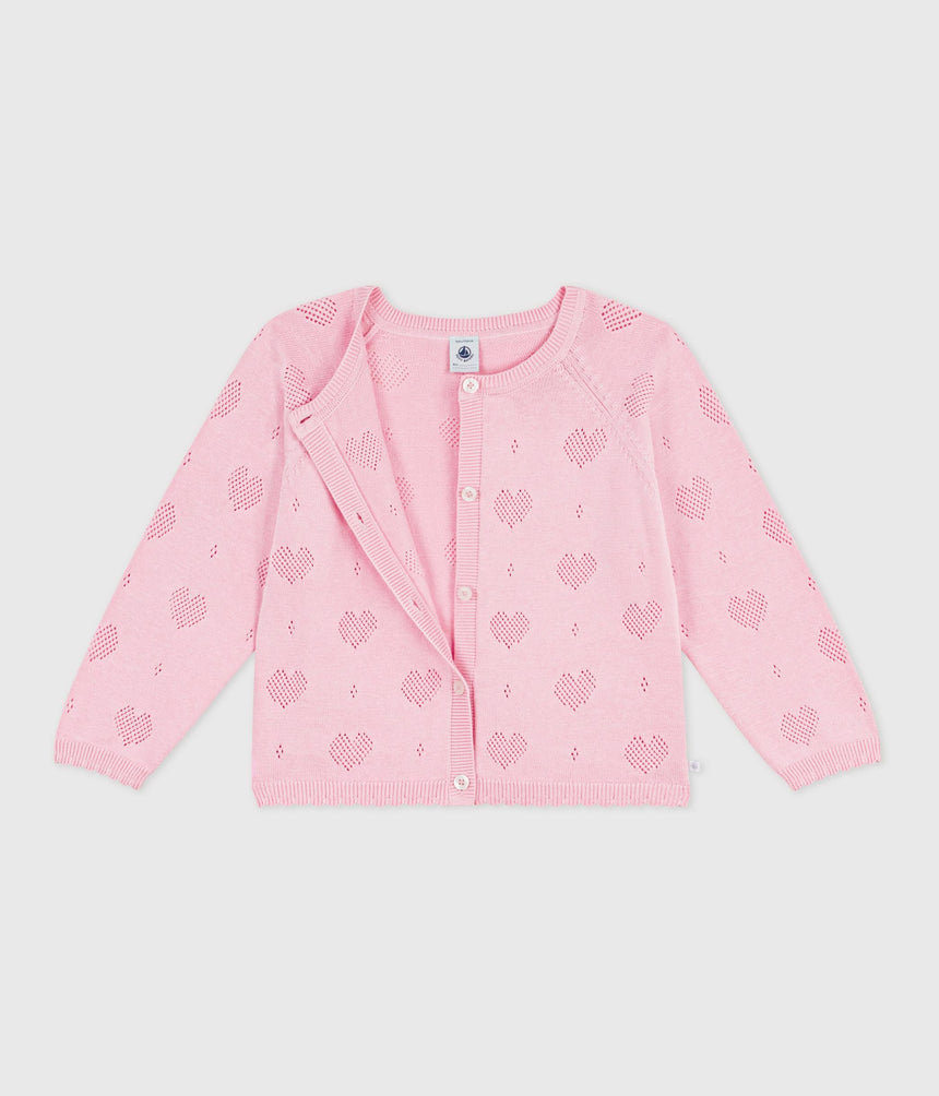 CHILDREN'S PLAIN COTTON CARDIGAN