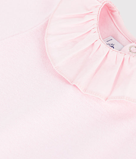 BABIES' PLAIN COTTON BODY WITH A COLLAR