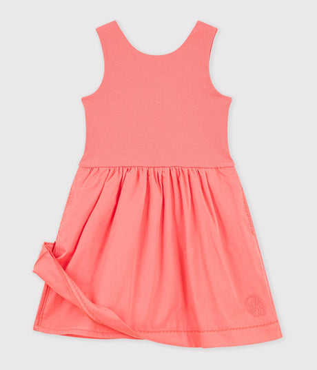 CHILDREN'S SLEEVELESS PLAIN COTTON DRESS