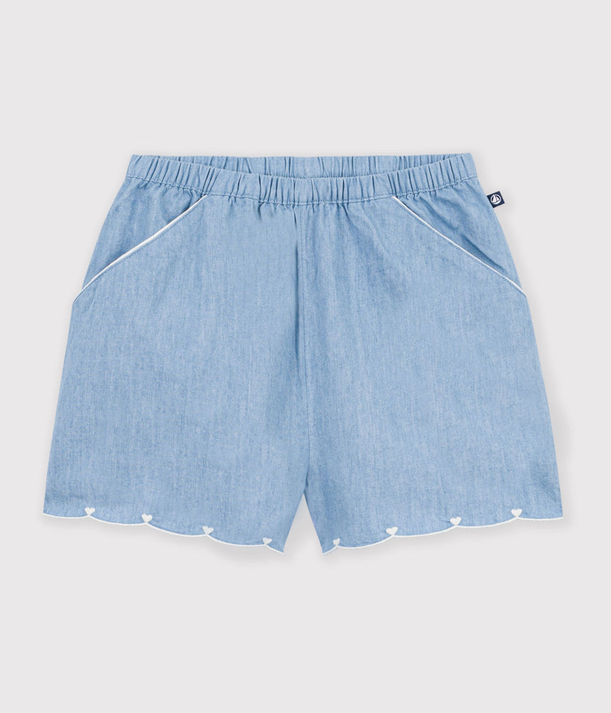 CHILDREN'S PLAIN COTTON SHORTS