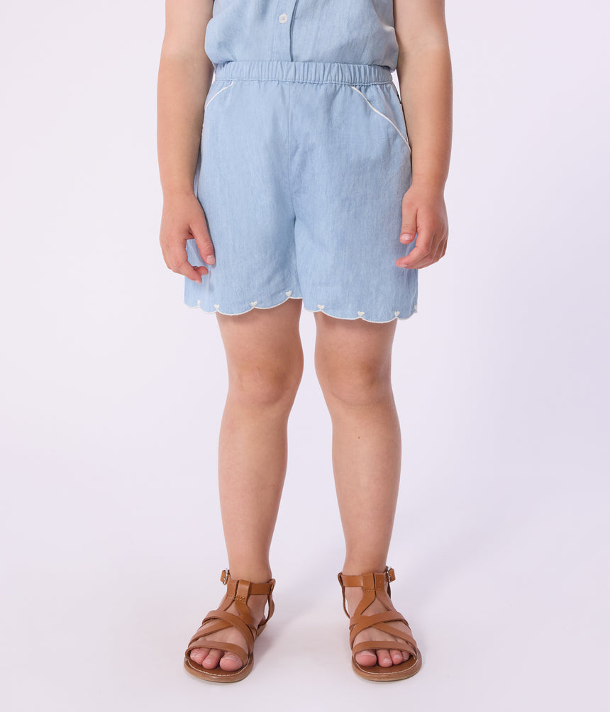 CHILDREN'S PLAIN COTTON SHORTS