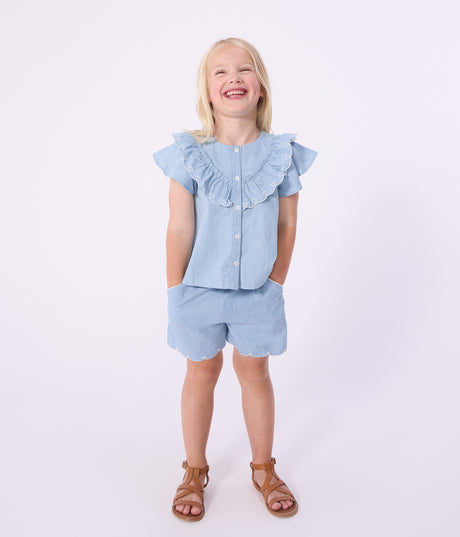 CHILDREN'S PLAIN COTTON SHORTS