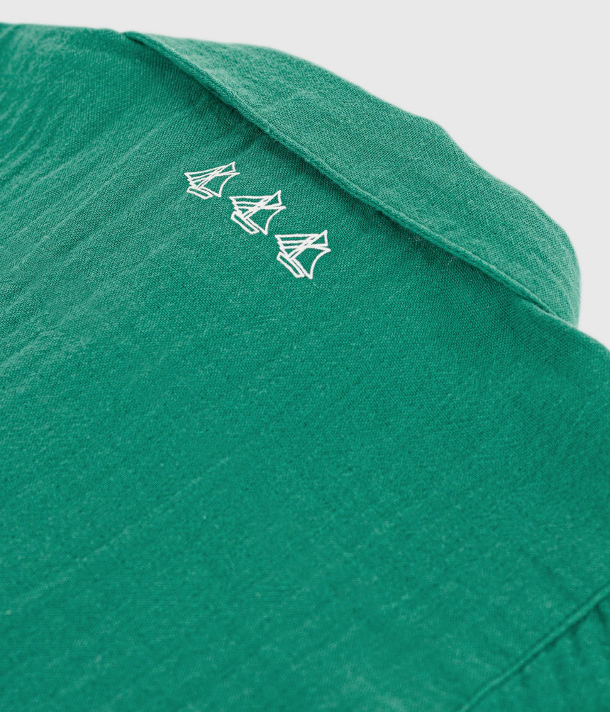 PLAIN, SHORT-SLEEVED COTTON BABY SHIRT