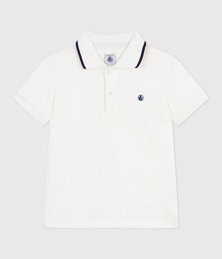 CHILDREN'S SHORT-SLEEVED COTTON POLO SHIRT