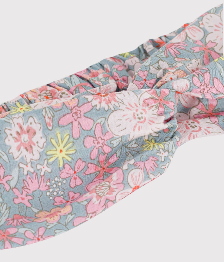 CHILDREN'S HAIRBAND IN FLORAL-PRINT POPLIN