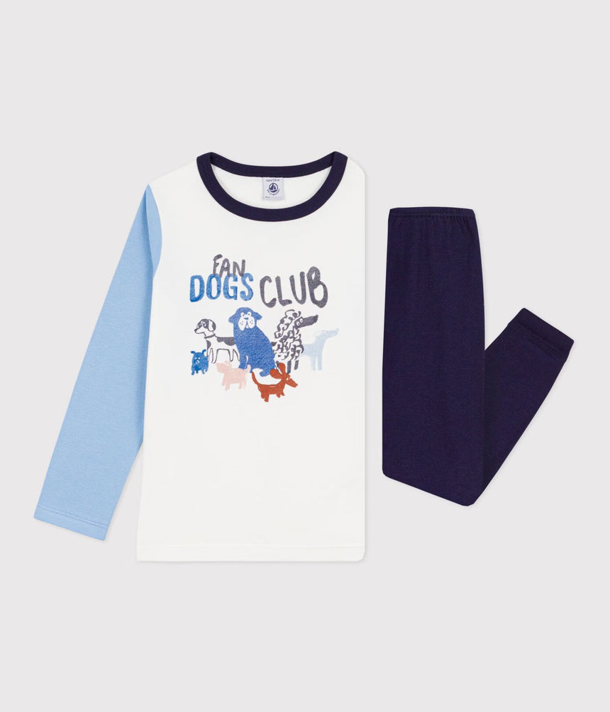 CHILDREN'S DOG DESIGN COTTON PYJAMAS